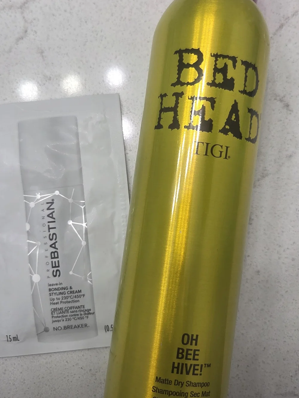Tigi Bed Head Oh Beehive Dry Shampoo Brand New + Sebastian Bonding Styling Cream